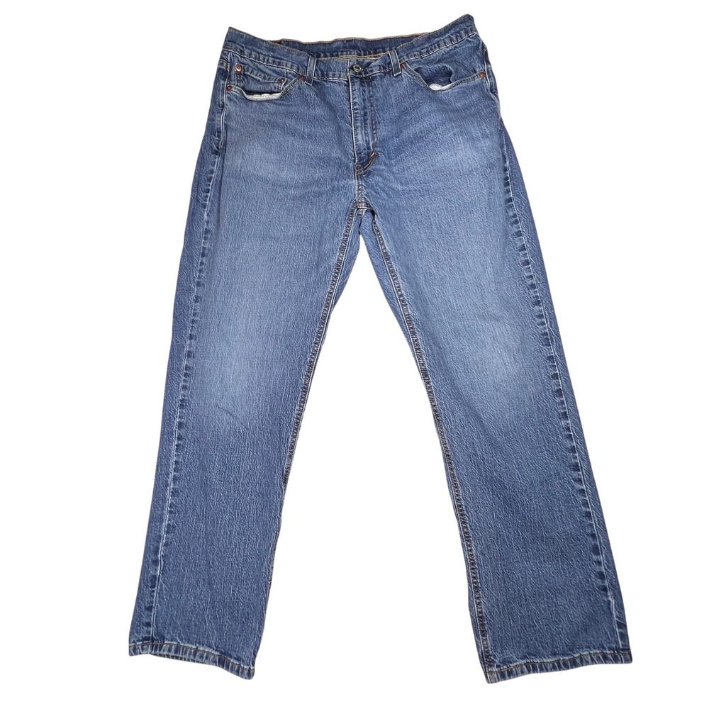 Levi Strauss 541 Straight Leg Jeans Mens 36x30 Blue Mid Wash Stretch Denim Levis